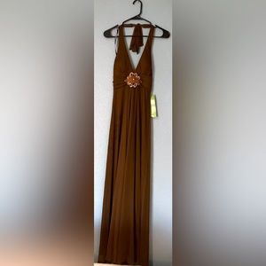 Halter style formal maxi dress